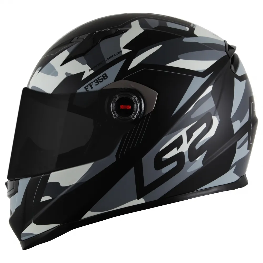 CAPACETE LS2 FF358 TANK CAM / MATT / BLACK Imagem