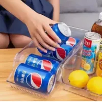 Organizador Porta Latas Acrílico P Geladeira Armários Ordene - Foto 3