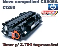 Toner novo Compatível HP CE505A / CF280A 2,7k
