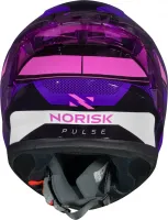 CAPACETE NORISK FLOW PULSE ROXO / ROSA - Foto 4