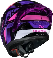 CAPACETE NORISK FLOW PULSE ROXO / ROSA - Foto 8