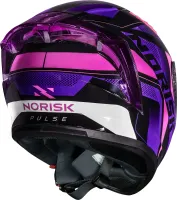 CAPACETE NORISK FLOW PULSE ROXO / ROSA - Foto 9