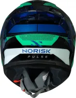 CAPACETE NORISK FLOW PULSE VERDE / AZUL - Foto 4