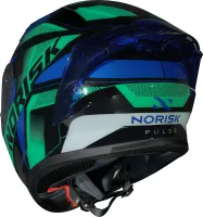 CAPACETE NORISK FLOW PULSE VERDE / AZUL - Foto 7