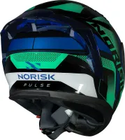 CAPACETE NORISK FLOW PULSE VERDE / AZUL - Foto 8