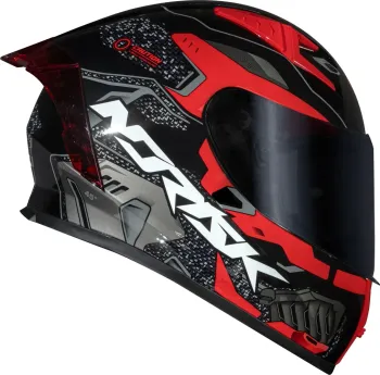 CAPACETE NORISK FLOW ROBOT PRETO / VERMELHO - Foto 2