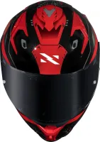 CAPACETE NORISK FLOW ROBOT PRETO / VERMELHO - Foto 5