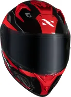 CAPACETE NORISK FLOW ROBOT PRETO / VERMELHO - Foto 7