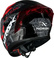 CAPACETE NORISK FLOW ROBOT PRETO / VERMELHO - Foto 8