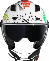 CAPACETE NORISK ORION SV FREE BRANCO / LARANJA - Foto 3