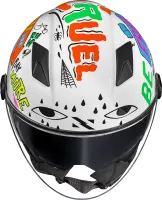 CAPACETE NORISK ORION SV FREE BRANCO / LARANJA - Foto 5