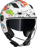 CAPACETE NORISK ORION SV FREE BRANCO / LARANJA - Foto 7
