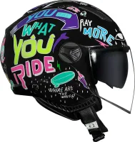 CAPACETE NORISK ORION SV FREE PRETO / VIOLETA - Foto 2