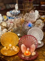 Porta vela ostra com perola - Foto 8