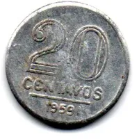 1959 - 20 Centavos - Moeda Brasil