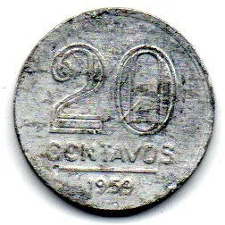 1959 - 20 Centavos - Moeda Brasil