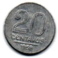 1959 - 20 Centavos - Moeda Brasil