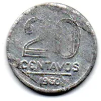 1960 - 20 Centavos - Moeda Brasil