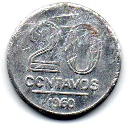 1960 - 20 Centavos - Moeda Brasil