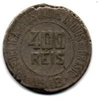 1918 - 400 Réis - Moeda Brasil