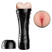 MASTURBADOR LANTERNA RECARREGÁVEL - FORMATO DE ÂNUS COM UMA VIBRAÇÃO - SI.                                            LIBYSEXSHOP - Foto 2