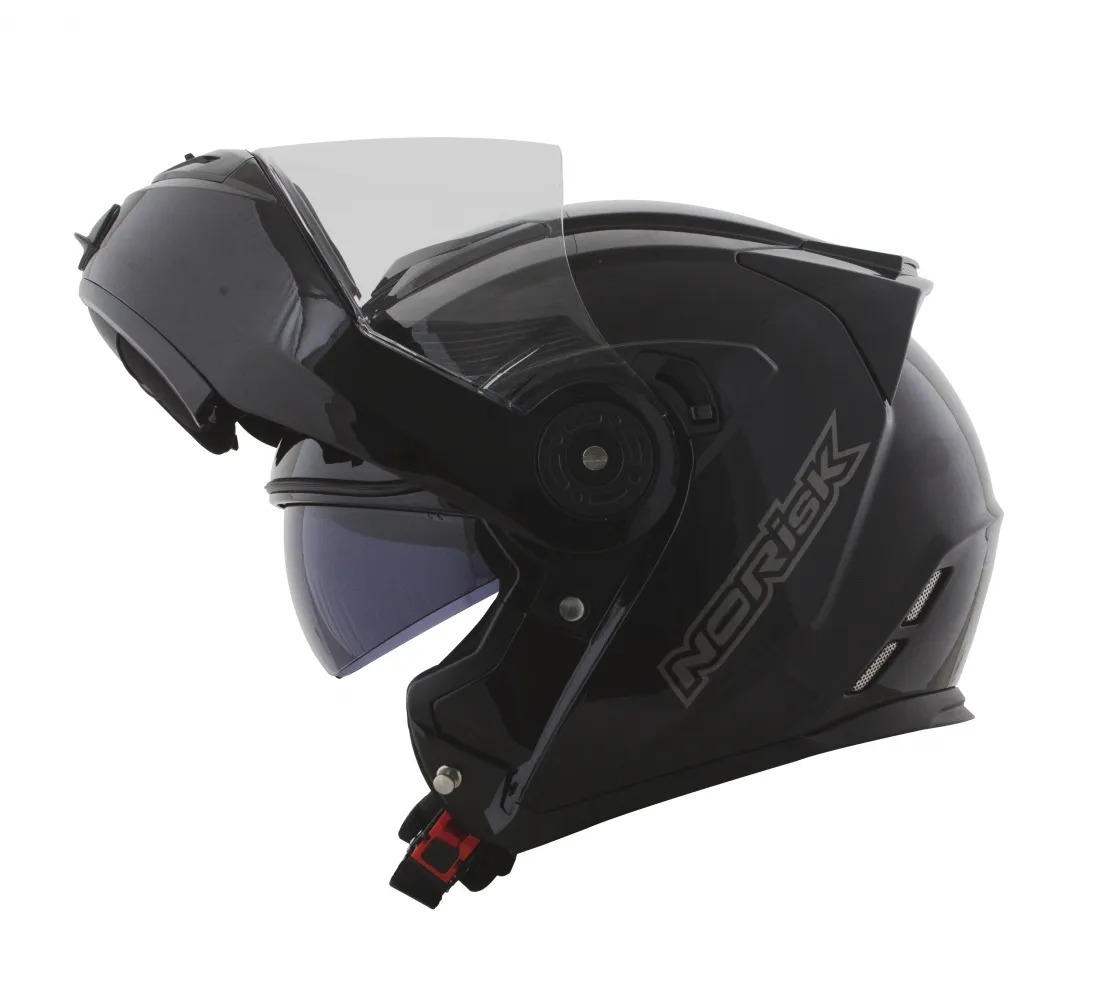 CAPACETE NORISK ROUTE FF345 MONOCOLOR PRETO FOSCO