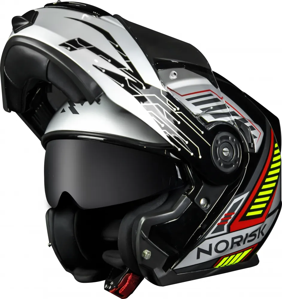 CAPACETE NORISK ROUTE FF345 CHARGE CINZA Imagem