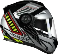 CAPACETE NORISK ROUTE FF345 CHARGE CINZA - Foto 6