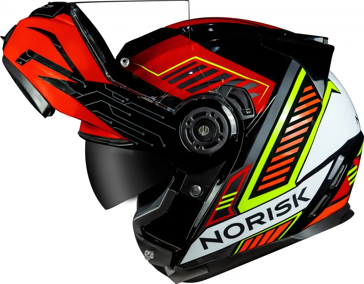 CAPACETE NORISK ROUTE FF345 CHARGE VERMELHO