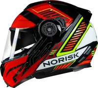 CAPACETE NORISK ROUTE FF345 CHARGE VERMELHO - Foto 3