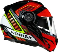 CAPACETE NORISK ROUTE FF345 CHARGE VERMELHO - Foto 5