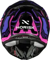 CAPACETE NORISK STRADA II FUSION PRETO / ROXO / ROSA - Foto 3