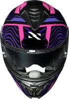 CAPACETE NORISK STRADA II FUSION PRETO / ROXO / ROSA - Foto 4