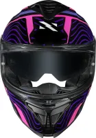 CAPACETE NORISK STRADA II FUSION PRETO / ROXO / ROSA - Foto 8