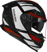 CAPACETE NORISK STRADA II EVOQUE VERMELHO - Foto 2