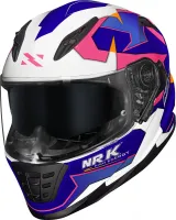 CAPACETE NORISK SOUL FF302 DISTRICT AZUL / BRANCO / ROSA - Foto 6
