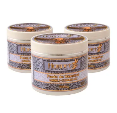 Pasta de Vaselina  CAMOMILA + VITAMINAS A &E Hornet  500g - VALIDADE 12/2026