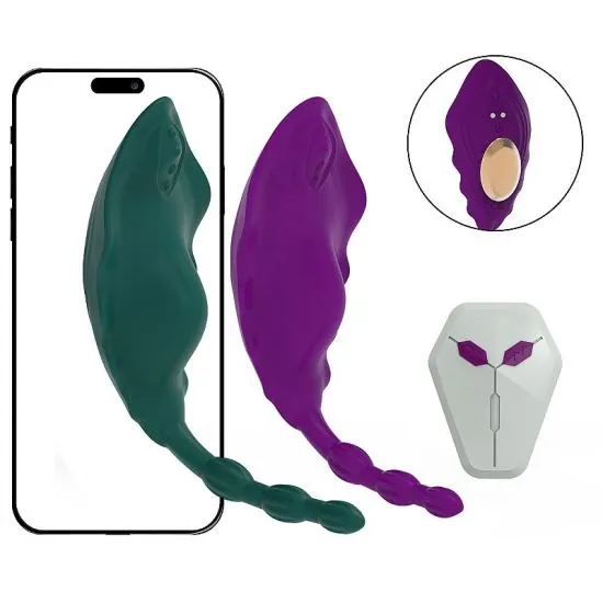 Vibrador de Calcinha via APP À Longa Distância com Controle Remoto - 8604