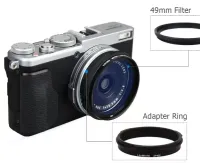  Parasol de lente JJC c/ anel adaptador para Fujifilm  X100 X100VI - Foto 3