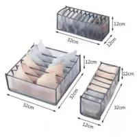 Kit 3 Organizadores De Gaveta Dobrável Sutiã Cuecas Calcinha - Foto 4