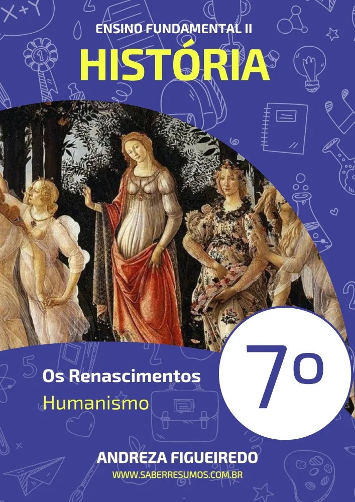 006 - História - Os Renascimentos - Humanismo - 7º ano - PDF com 10 páginas Imagem