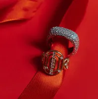 Anel maxiluxo cravejado glam  - Foto 2