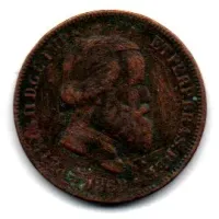 1869 - 10 Réis - Moeda Brasil Império