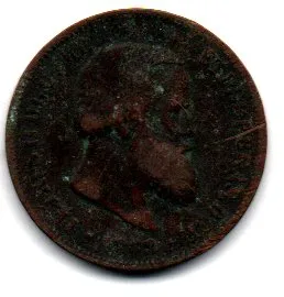 1869 - 10 Réis - Moeda Brasil Império