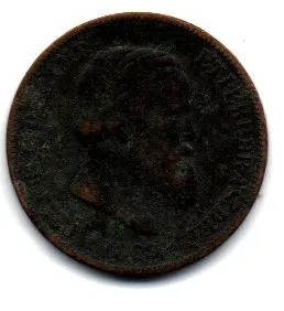 1869 - 10 Réis - Moeda Brasil Império