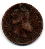 1869 - 10 Réis - Moeda Brasil Império