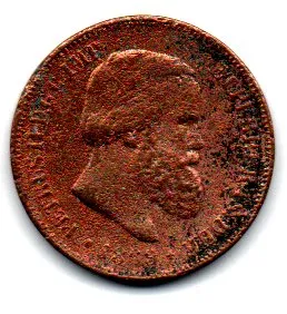 1869 - 10 Réis - Moeda Brasil Império