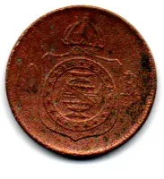 1869 - 10 Réis - Moeda Brasil Império - Foto 2