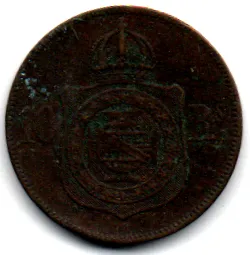 1869 - 10 Réis - Moeda Brasil Império