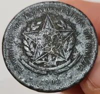 1908 - 20 Réis - Moeda Brasil - Foto 3